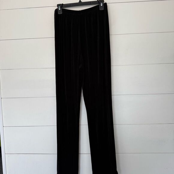 Chico’s Women’s 2 Tall Black Slinky Stretchy Pants Dressy - Picture 3 of 4